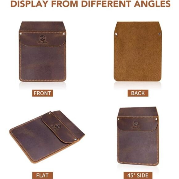 Genuine Leather Pocket Protector for Men, Durable Pocket Tool Pouch,Jeans Shirts - Picture 3 of 16